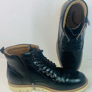 Steve Madden Men's P-Broome Chukka Ankle Boots Lace-Up Black Choose Size 19.5 m